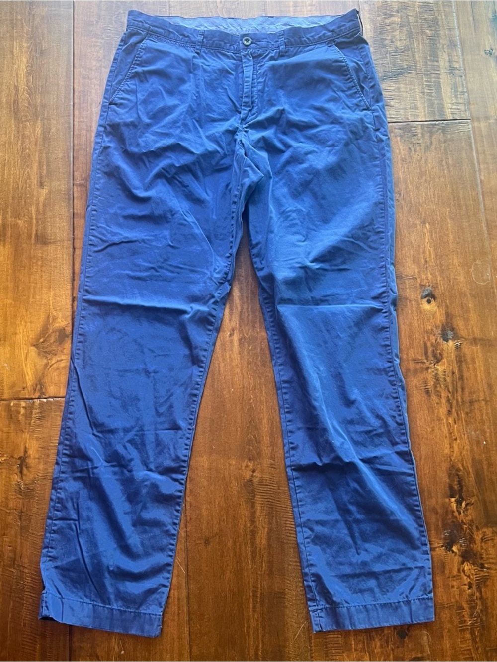 36x34 J. Crew Men’s lightweight urban slim true Blue Chino Pants